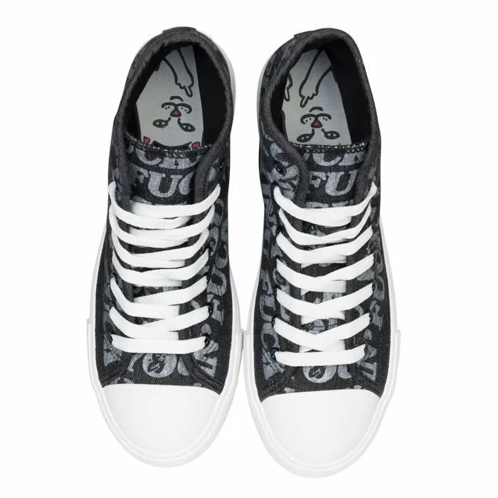 Ripndip Fuckin Fuck High Top Shoes Black Shoes Ripndip Fuckin Fuck High Top Shoes Black Shoes