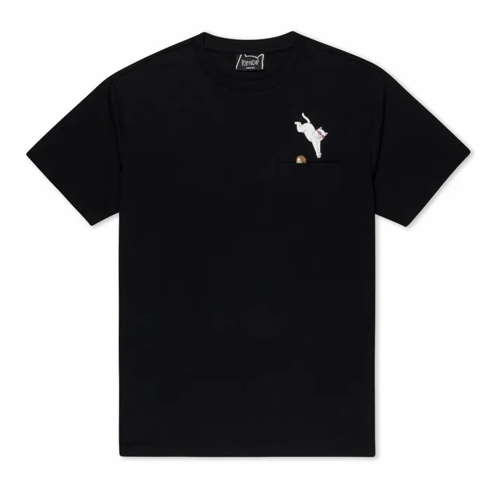 Ripndip Jumpin In Pocket Tee Black Short Sleeve Tees Ripndip Jumpin In Pocket Tee Black Short Sleeve Tees