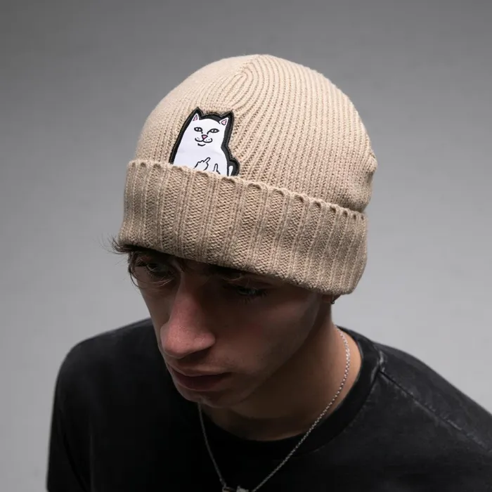 Ripndip Lord Nermal Beanie Off White Beanies Ripndip Lord Nermal Beanie Off White Beanies