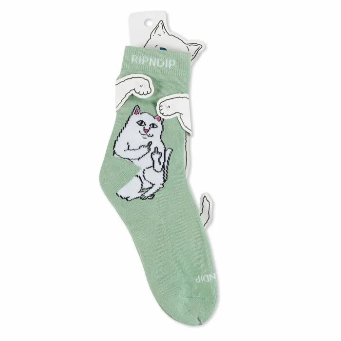 Ripndip Lord Nermal Mid Socks Sage Shop Socks Ripndip Lord Nermal Mid Socks Sage Shop Socks