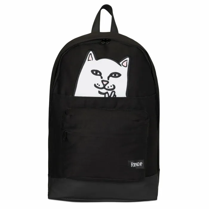 Ripndip Lord Nermal Velcro Hands Backpack Black Backpacks