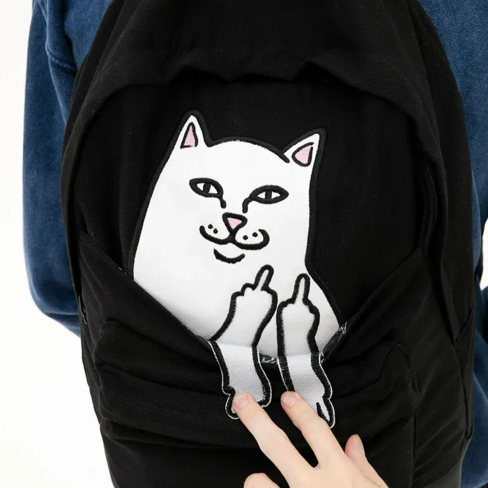 Ripndip Lord Nermal Velcro Hands Backpack Black Backpacks Ripndip Lord Nermal Velcro Hands Backpack Black Backpacks