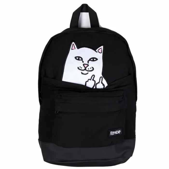 Ripndip Lord Nermal Velcro Hands Backpack Black Backpacks Ripndip Lord Nermal Velcro Hands Backpack Black Backpacks