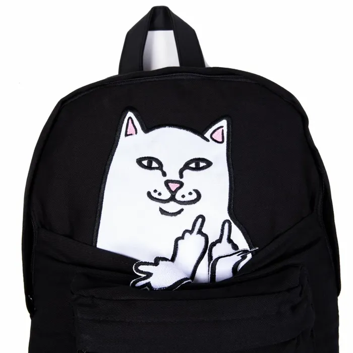 Ripndip Lord Nermal Velcro Hands Backpack Black Backpacks Ripndip Lord Nermal Velcro Hands Backpack Black Backpacks