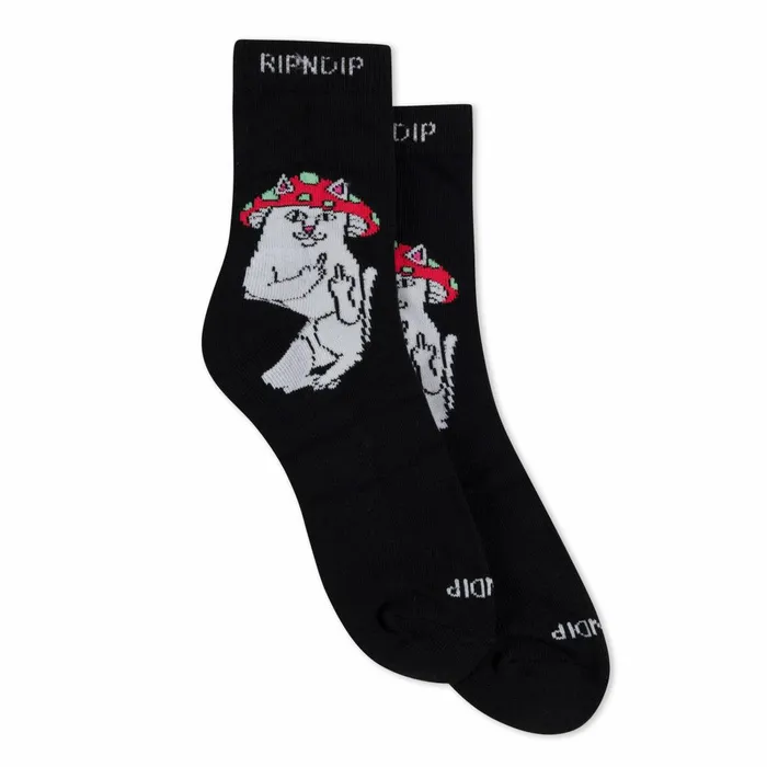 Ripndip Lord Shroomy Mid Socks Black Shop Socks