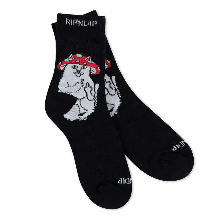 Ripndip Lord Shroomy Mid Socks Black Shop Socks Ripndip Lord Shroomy Mid Socks Black Shop Socks
