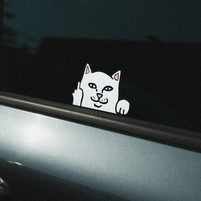 Ripndip Peeking Nermal Car Sticker Pack White Car Accessories Ripndip Peeking Nermal Car Sticker Pack White Car Accessories