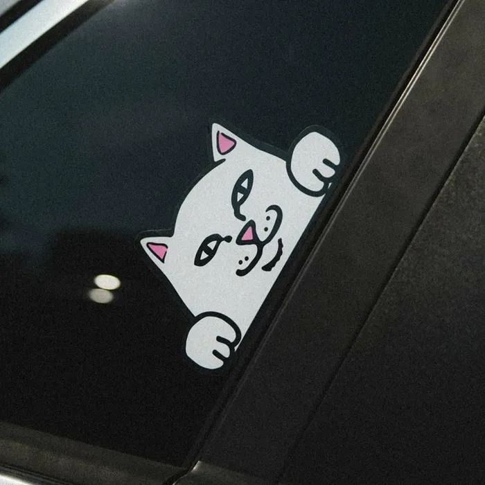 Ripndip Peeking Nermal Car Sticker Pack White Car Accessories Ripndip Peeking Nermal Car Sticker Pack White Car Accessories