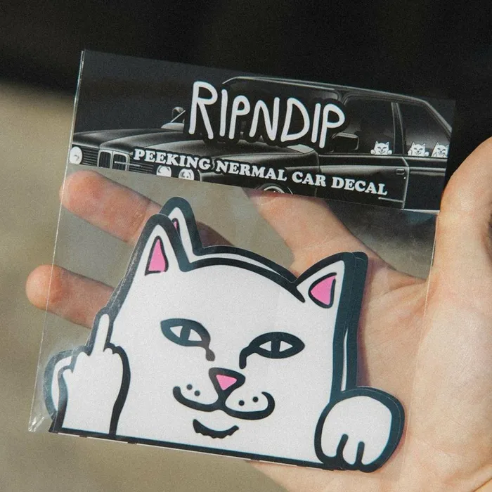 Ripndip Peeking Nermal Car Sticker Pack White Car Accessories Ripndip Peeking Nermal Car Sticker Pack White Car Accessories