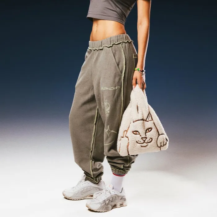 Ripndip Peeking Nermal Sherpa Tote Bag Natural Womens Ripndip Peeking Nermal Sherpa Tote Bag Natural Womens