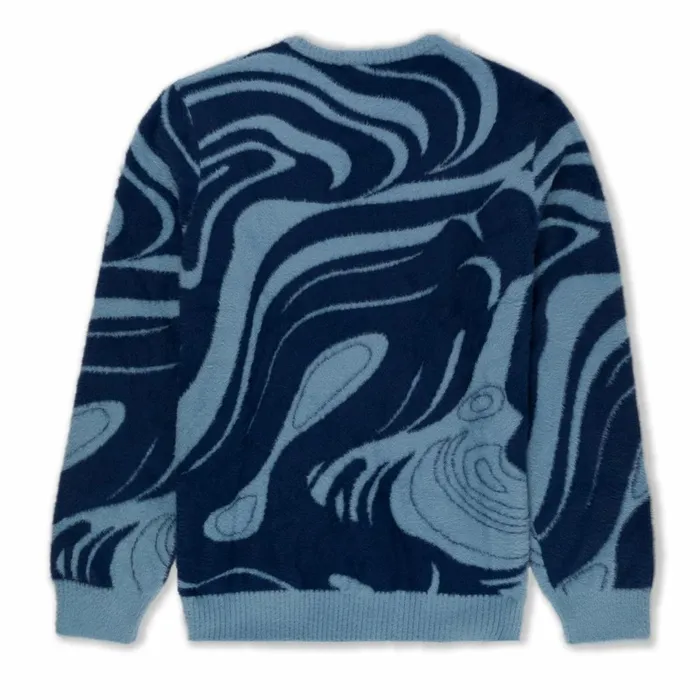 Ripndip Psychedelic Mohair Knit Sweater Dark Slate Knits Sweaters Ripndip Psychedelic Mohair Knit Sweater Dark Slate Knits Sweaters