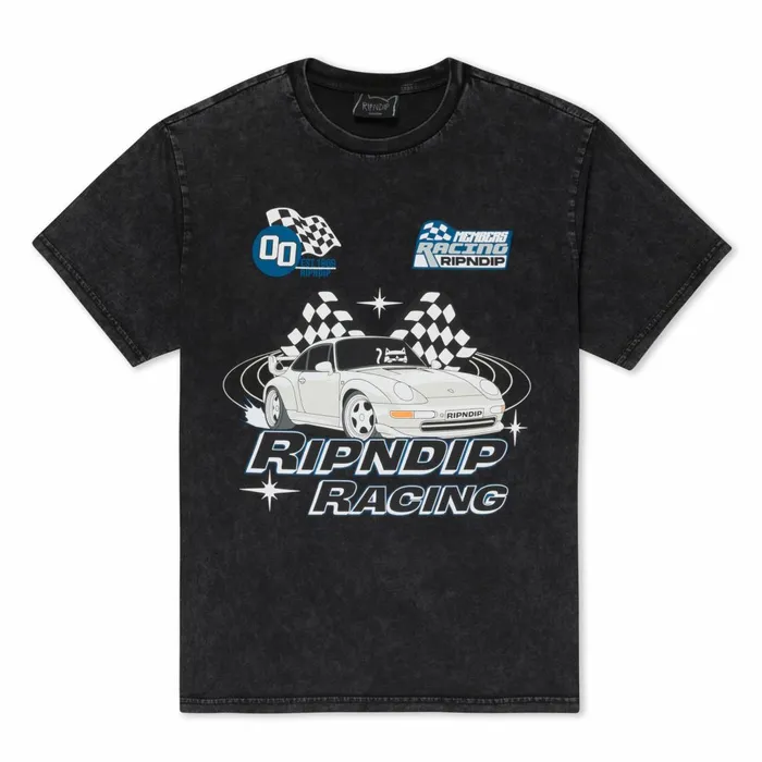 Ripndip Ripnrace Tee Black Wash Short Sleeve Tees