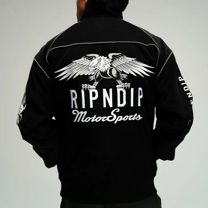 Ripndip RND Motorsports Jacket Black Jackets Ripndip RND Motorsports Jacket Black Jackets