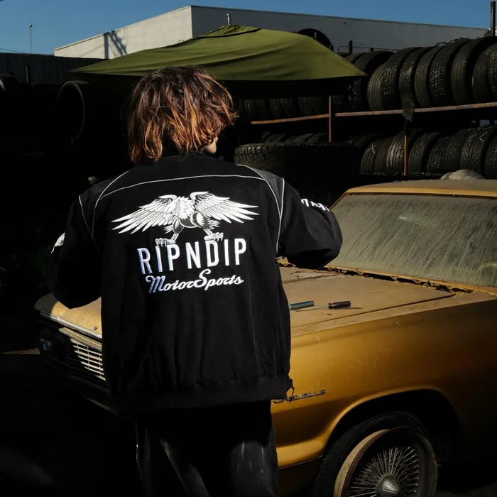 Ripndip RND Motorsports Jacket Black Jackets Ripndip RND Motorsports Jacket Black Jackets
