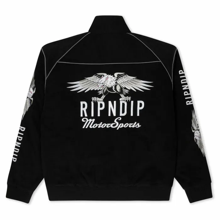 Ripndip RND Motorsports Jacket Black Jackets Ripndip RND Motorsports Jacket Black Jackets