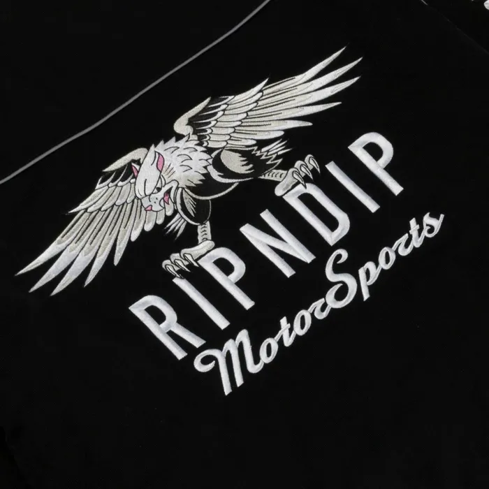 Ripndip RND Motorsports Jacket Black Jackets Ripndip RND Motorsports Jacket Black Jackets