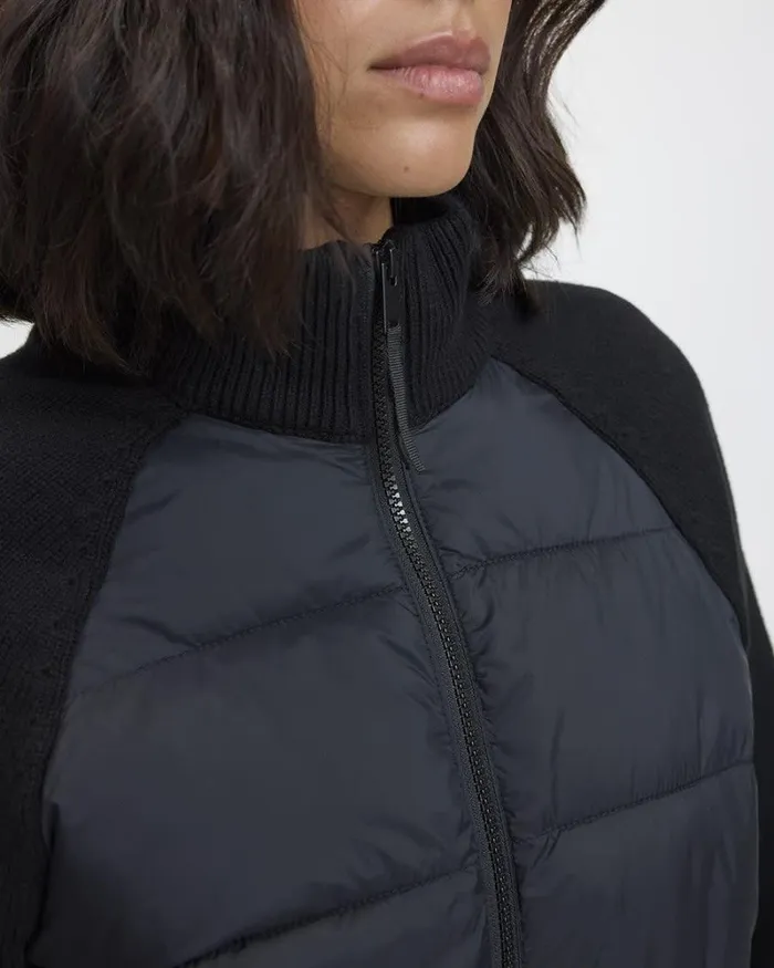 RWandCO Activewear MixMedia Sweater Jacket 8211 Hyba 124 Regular 124 Reitmans Black 8211 Women RWandCO Activewear MixMedia Sweater Jacket 8211 Hyba 124 Regular 124 Reitmans Black 8211 Women