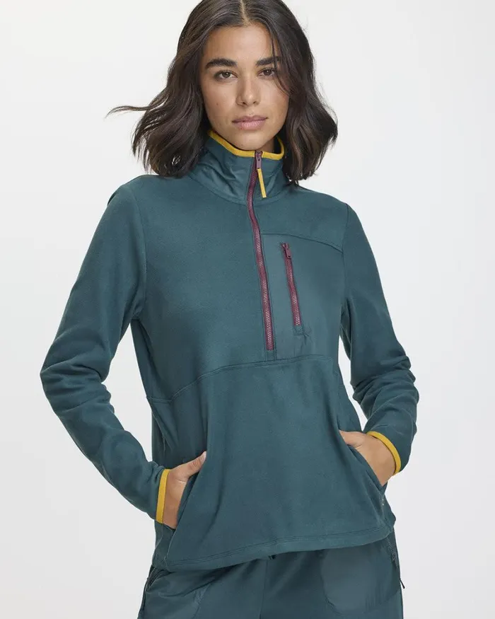 RWandCO Activewear Polar Fleece HalfZip Jacket 8211 Hyba 124 Regular 124 Reitmans Outerlands Green 8211 Women RWandCO Activewear Polar Fleece HalfZip Jacket 8211 Hyba 124 Regular 124 Reitmans Outerlands Green 8211 Women