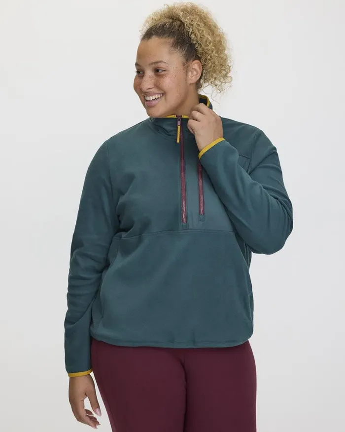 RWandCO Activewear Polar Fleece HalfZip Jacket 8211 Hyba 124 Regular 124 Reitmans Outerlands Green 8211 Women RWandCO Activewear Polar Fleece HalfZip Jacket 8211 Hyba 124 Regular 124 Reitmans Outerlands Green 8211 Women