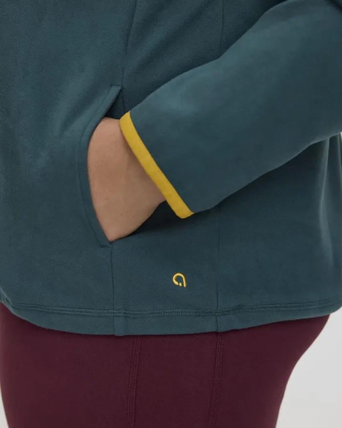 RWandCO Activewear Polar Fleece HalfZip Jacket 8211 Hyba 124 Regular 124 Reitmans Outerlands Green 8211 Women RWandCO Activewear Polar Fleece HalfZip Jacket 8211 Hyba 124 Regular 124 Reitmans Outerlands Green 8211 Women