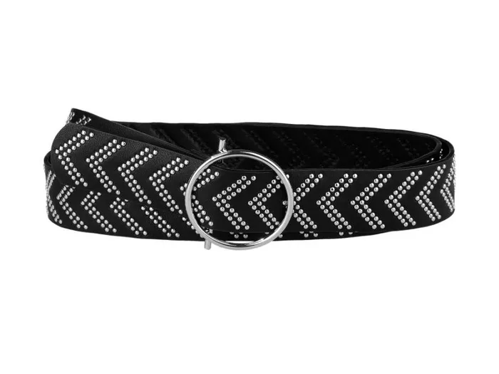 RWandCO Belts Allegra K Skinny Waist Round Metal Buckle Narrow Belt Black 8211 Women RWandCO Belts Allegra K Skinny Waist Round Metal Buckle Narrow Belt Black 8211 Women