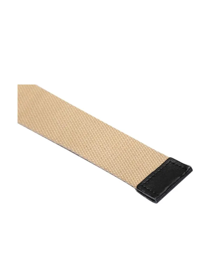 RWandCO Belts and Suspenders Unique Bargains Unisex Canvas Web Belt With Metal Slide Buckle Khaki 8211 Flat Buckle 8211 Men RWandCO Belts and Suspenders Unique Bargains Unisex Canvas Web Belt With Metal Slide Buckle Khaki 8211 Flat Buckle 8211 Men