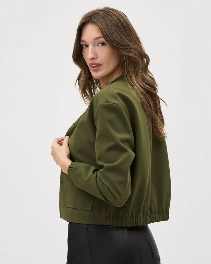 RWandCO Blazers Heavy Twill Bomber Jacket Green 8211 Women RWandCO Blazers Heavy Twill Bomber Jacket Green 8211 Women