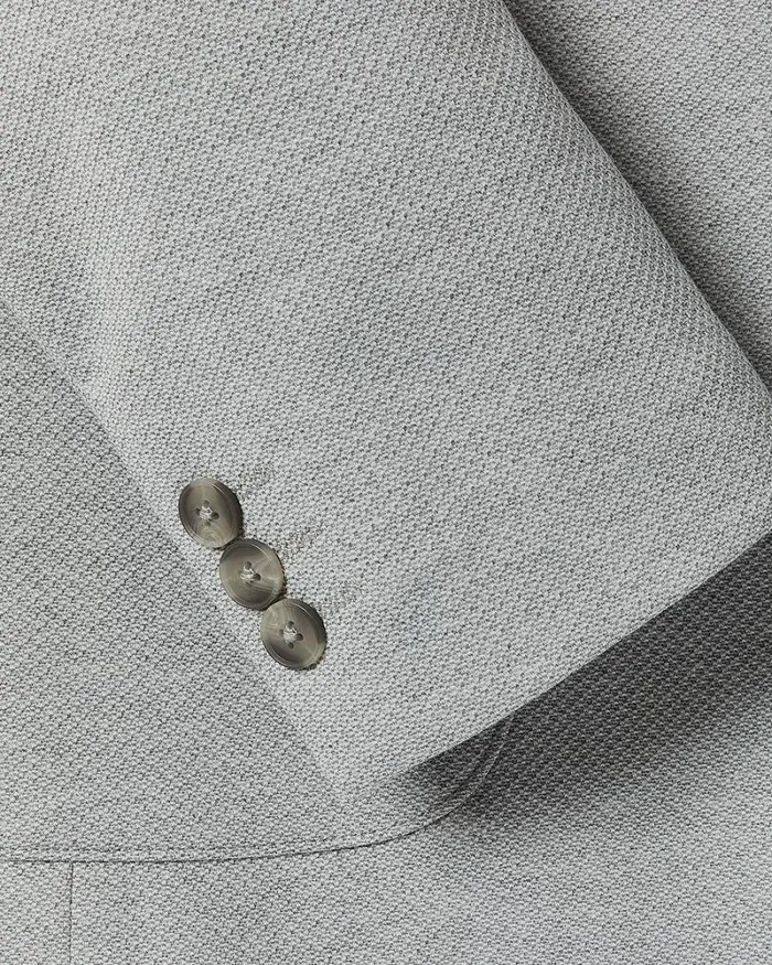 RWandCO Blazers SlimFit Textured Knit Blazer Light Grey 8211 Men RWandCO Blazers SlimFit Textured Knit Blazer Light Grey 8211 Men