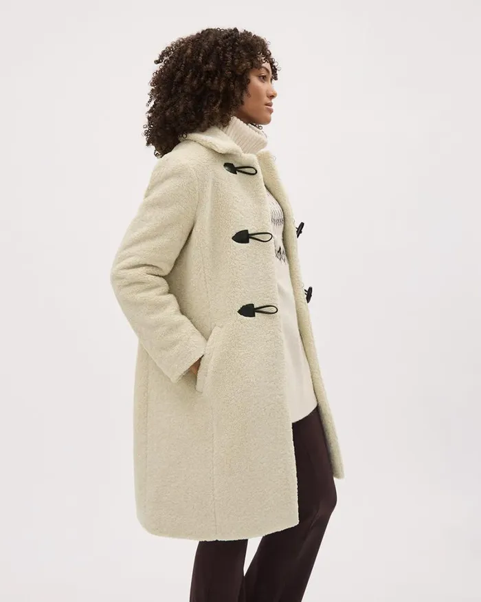 RWandCO Coats and Jackets Sherpa Coat With Toggle Closure Ancient Scroll 8211 Women RWandCO Coats and Jackets Sherpa Coat With Toggle Closure Ancient Scroll 8211 Women