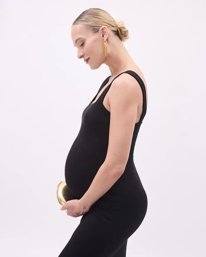RWandCO Dresses and Jumpsuits Black Sleeveless Bodycon Midi Dress 8211 Thyme Maternity Black 8211 Women RWandCO Dresses and Jumpsuits Black Sleeveless Bodycon Midi Dress 8211 Thyme Maternity Black 8211 Women