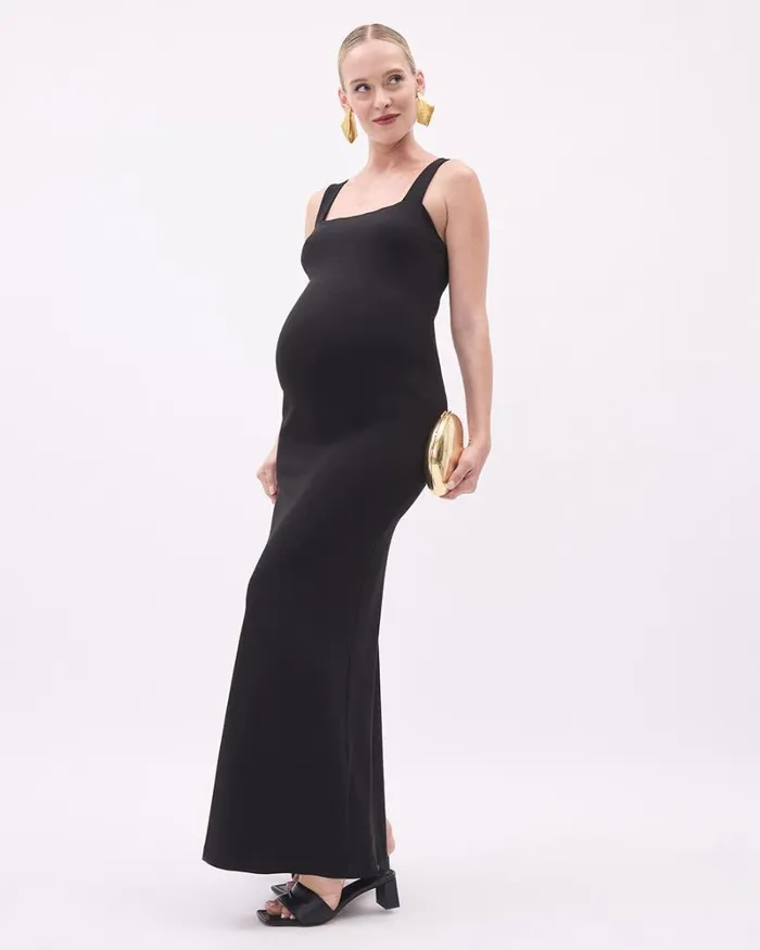 RWandCO Dresses and Jumpsuits Black Sleeveless Bodycon Midi Dress 8211 Thyme Maternity Black 8211 Women RWandCO Dresses and Jumpsuits Black Sleeveless Bodycon Midi Dress 8211 Thyme Maternity Black 8211 Women