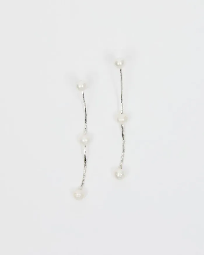 RWandCO Earrings Golden Earrings With Freshwater Pearls Silver 8211 Women
