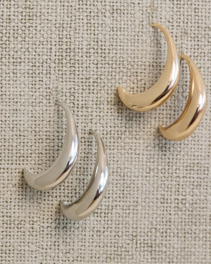 RWandCO Earrings Open Hoops 8211 2 Pairs Multicolor 8211 Women RWandCO Earrings Open Hoops 8211 2 Pairs Multicolor 8211 Women