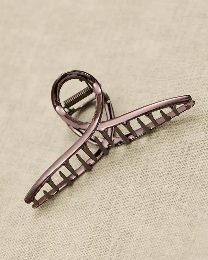RWandCO Hair Accessories Metal Hair Gripper Chocolate Brown 8211 Women