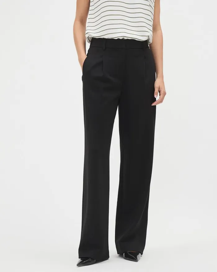 RWandCO HighRise Black Luxe Knit HighRise LongWideLeg Pant Black 8211 Women RWandCO HighRise Black Luxe Knit HighRise LongWideLeg Pant Black 8211 Women