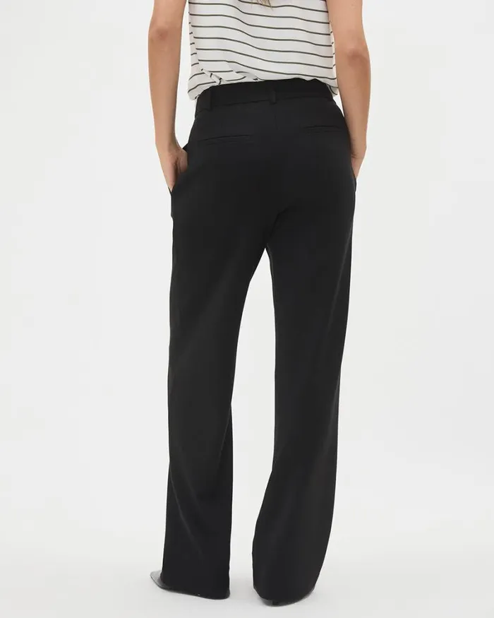 RWandCO HighRise Black Luxe Knit HighRise LongWideLeg Pant Black 8211 Women RWandCO HighRise Black Luxe Knit HighRise LongWideLeg Pant Black 8211 Women