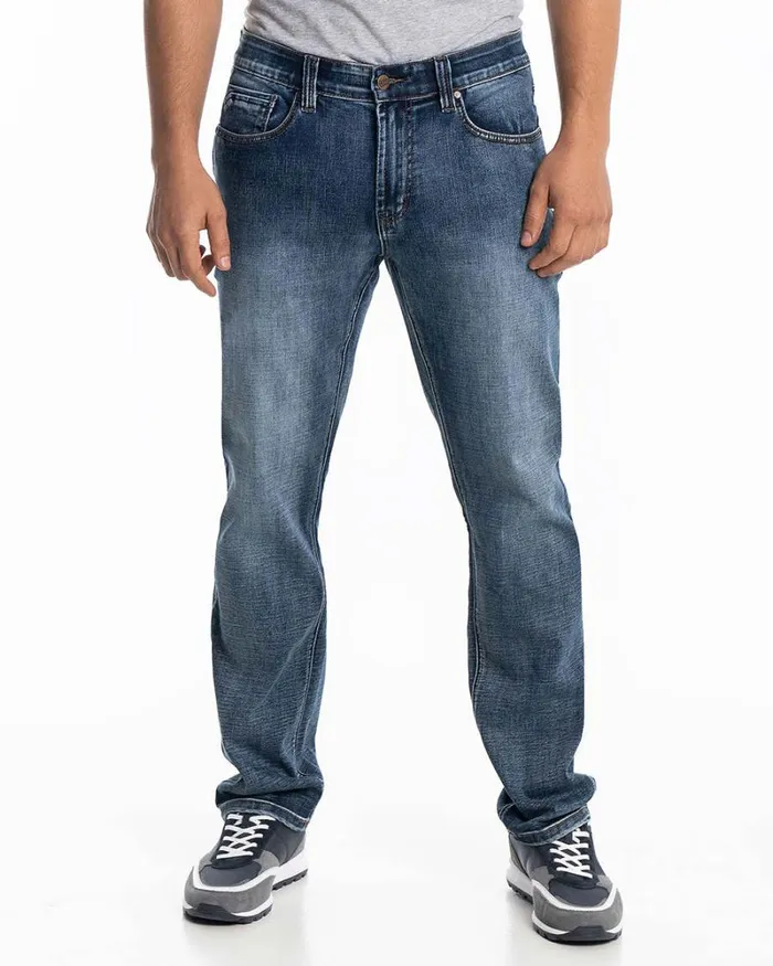 RWandCO Jeans LOIS 8211 Brandon Athletic Blue Wash Jeans Medium Blue 8211 Men
