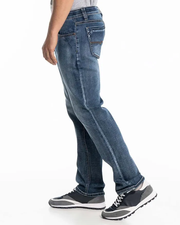 RWandCO Jeans LOIS 8211 Brandon Athletic Blue Wash Jeans Medium Blue 8211 Men