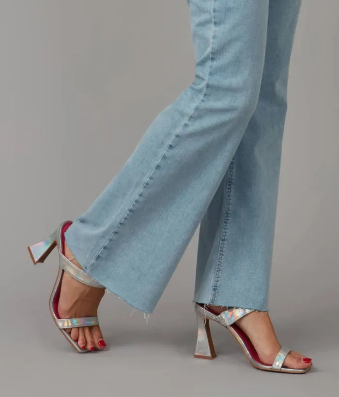 RWandCO Jeans Lola Jeans ALICETD High Rise Flare Jeans Light Blue 8211 Women