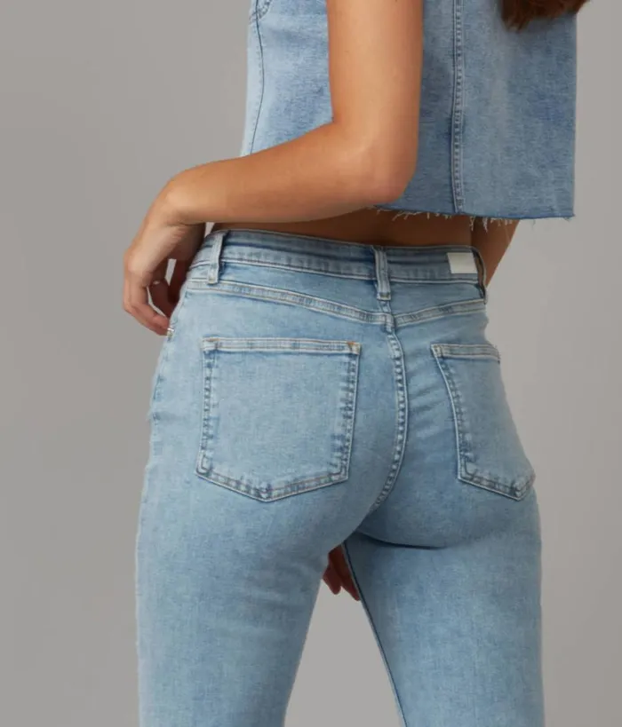 RWandCO Jeans Lola Jeans ALICETD High Rise Flare Jeans Light Blue 8211 Women