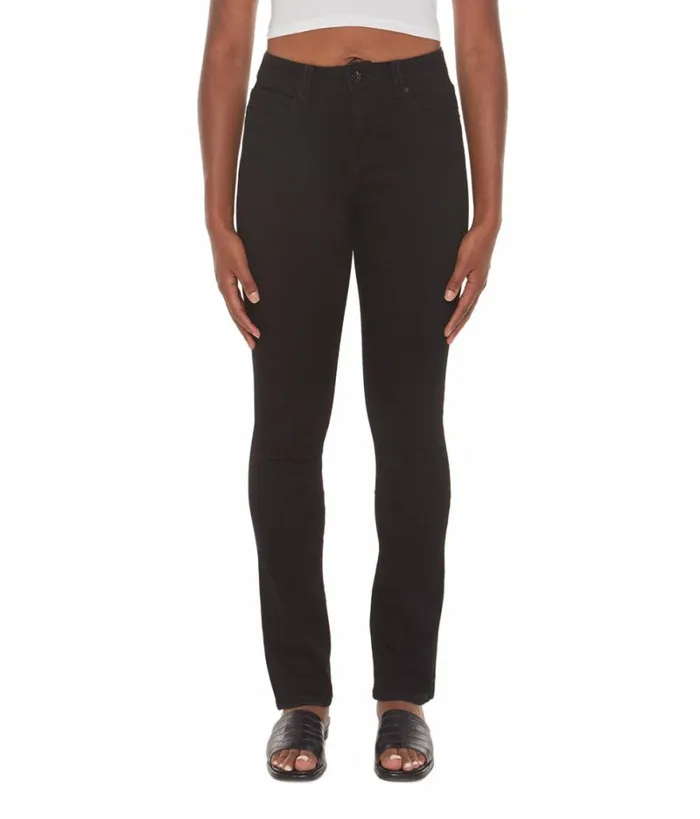 RWandCO Jeans Lola Jeans KateBLK High Rise Straight Jeans Black 8211 Women