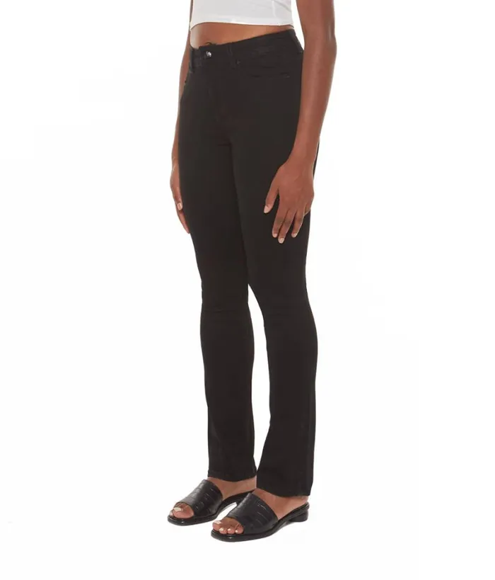 RWandCO Jeans Lola Jeans KateBLK High Rise Straight Jeans Black 8211 Women