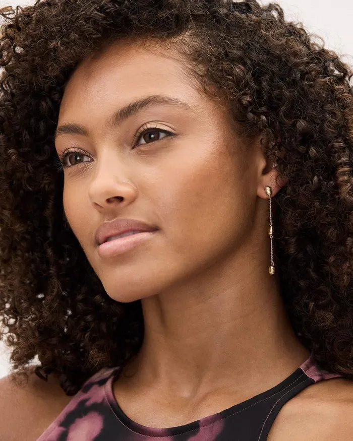 RWandCO Jewelry Golden Pendant Earrings Gold 8211 Women