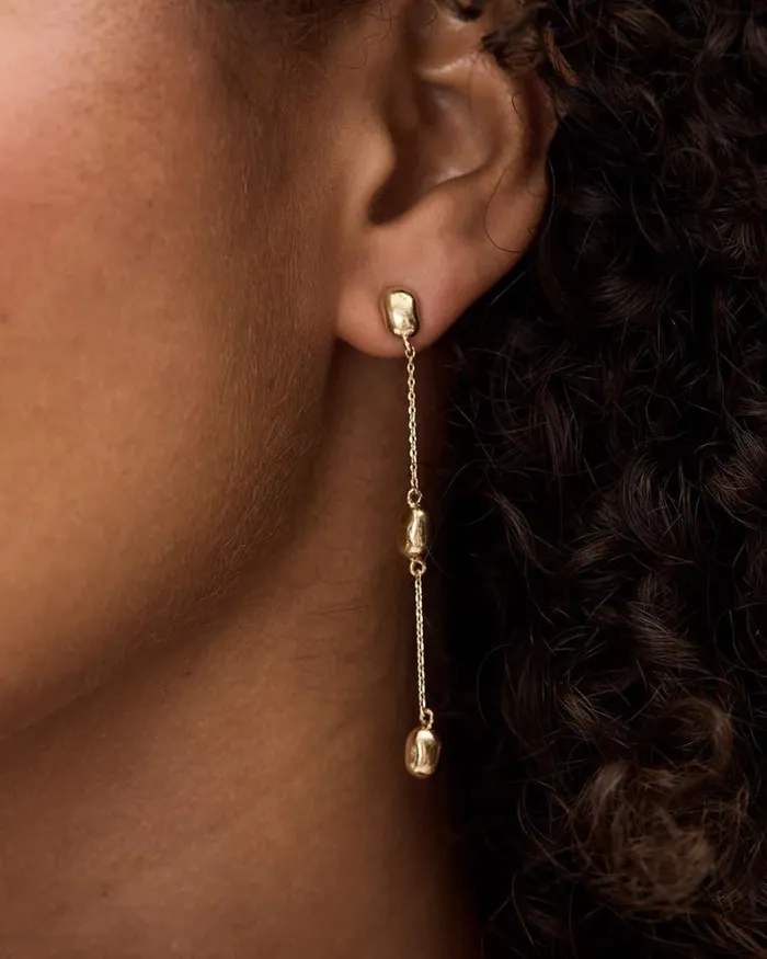 RWandCO Jewelry Golden Pendant Earrings Gold 8211 Women RWandCO Jewelry Golden Pendant Earrings Gold 8211 Women
