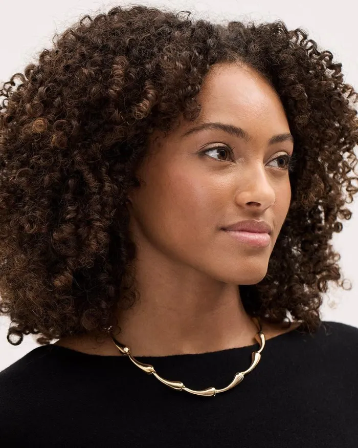 RWandCO Jewelry Short Statement Necklace Gold 8211 Women
