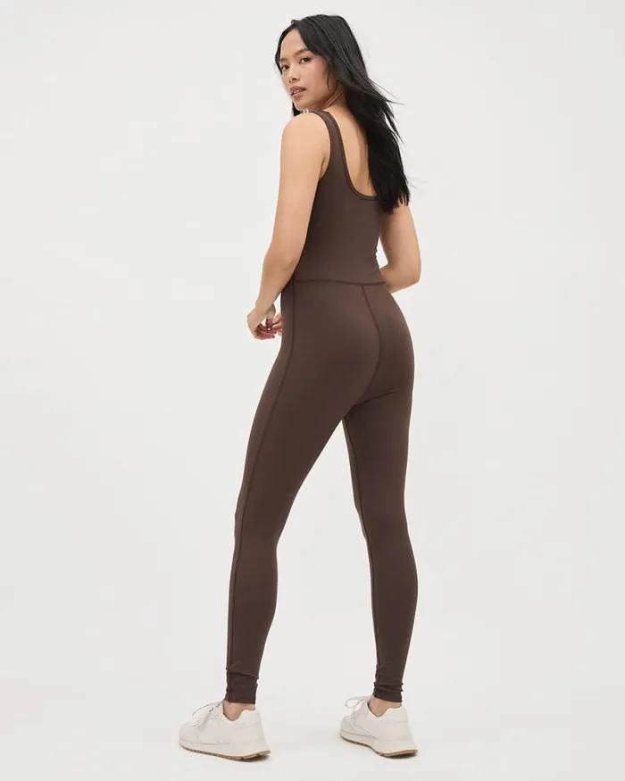 RWandCO Leggings Soft Touch Bodycon Sleeveless Jumpsuit Java 8211 Women RWandCO Leggings Soft Touch Bodycon Sleeveless Jumpsuit Java 8211 Women