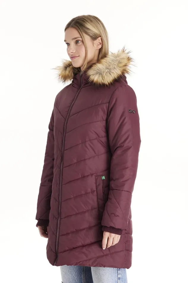 RWandCO Outerwear Lexi 8211 3in1 Maternity Coat With Removable Hood 8211 Modern Eternity Maternity Dark Red 8211 Women RWandCO Outerwear Lexi 8211 3in1 Maternity Coat With Removable Hood 8211 Modern Eternity Maternity Dark Red 8211 Women