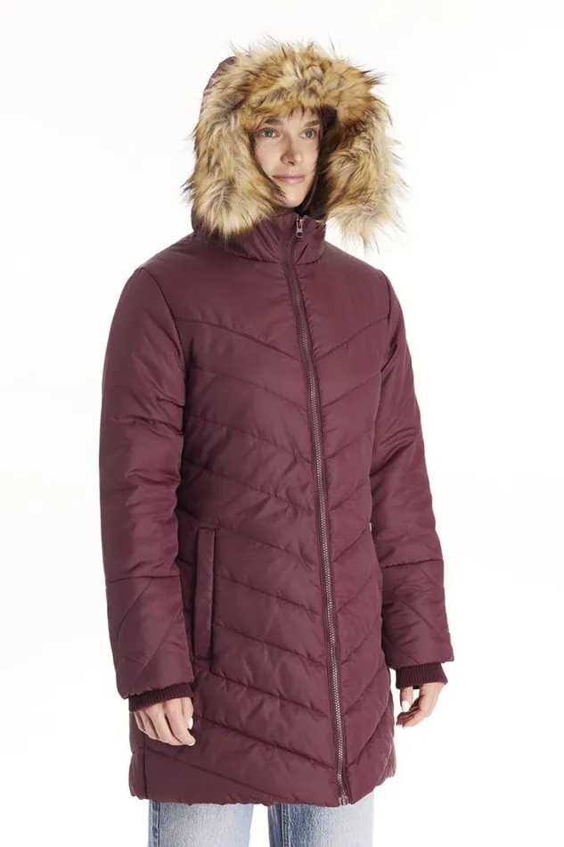 RWandCO Outerwear Lexi 8211 3in1 Maternity Coat With Removable Hood 8211 Modern Eternity Maternity Dark Red 8211 Women RWandCO Outerwear Lexi 8211 3in1 Maternity Coat With Removable Hood 8211 Modern Eternity Maternity Dark Red 8211 Women