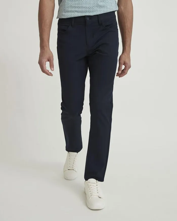 RWandCO Pants Slim Leg 5Pocket City Pant Navy Blue 8211 Men