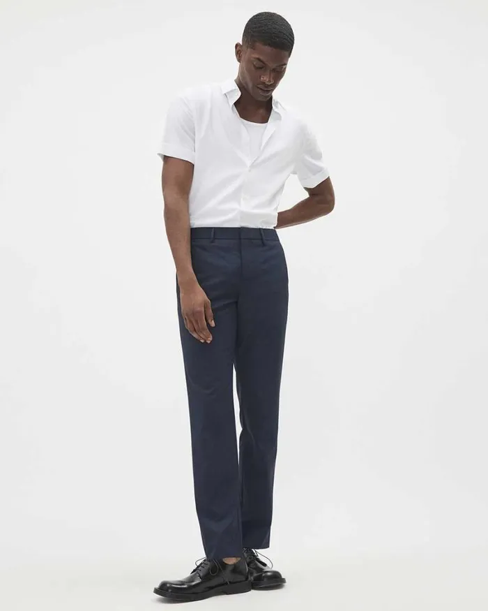RWandCO Pants Solid SlimFit City Pant Deep Bluesw 8211 Men